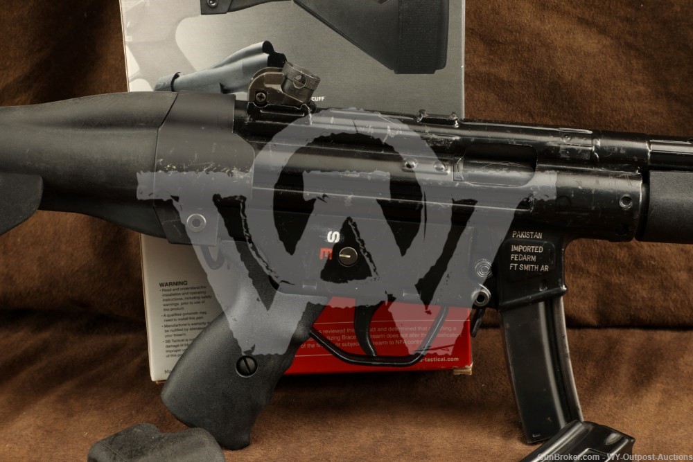 FEDARM POF SMGPK15 MP5 Clone 9mm 6” Semi-Auto Pistol w/ Arm Brace & Mags