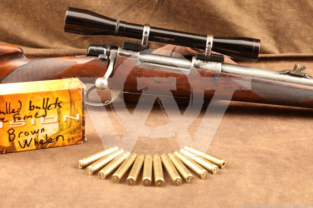 Husqvarna Hunting Rifle .35 Brown-Whelen MFG 1947 w/ Fireform Brass