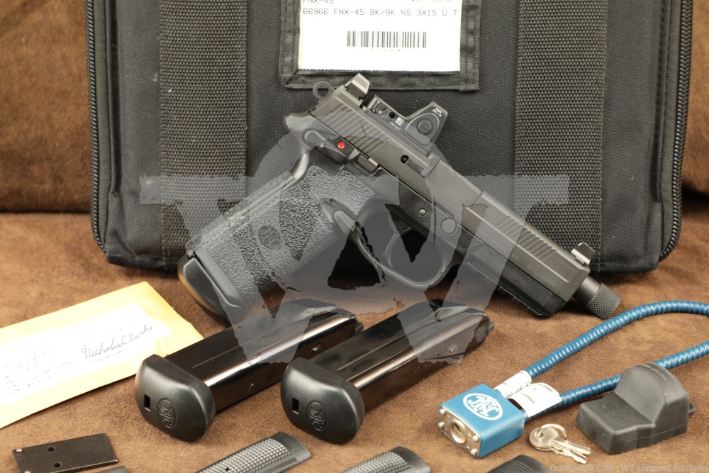 FNH FNX-45 Tactical .45ACP 5.25” Pistol w/ Trijicon Red Dot Sight RMR
