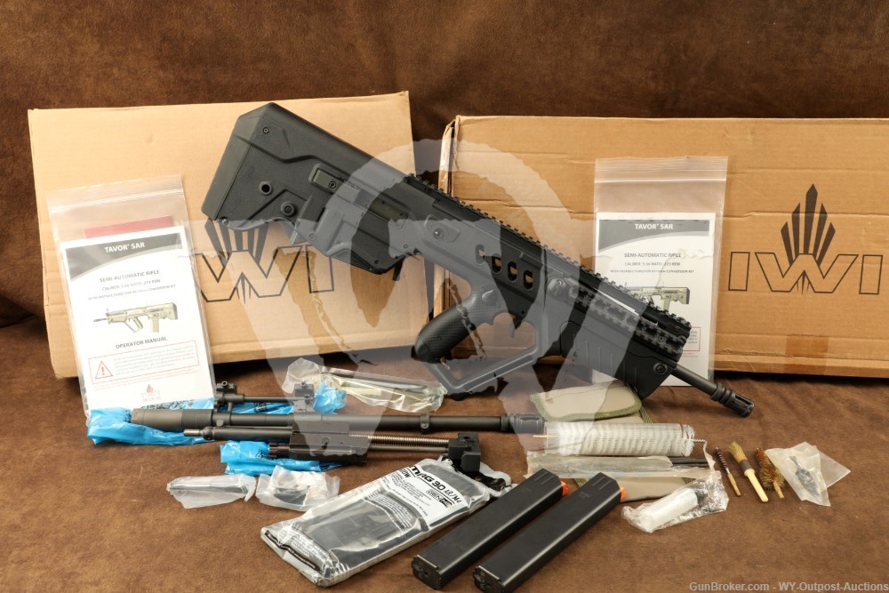 Israel IWI Tavor SAR Rifle Bullpup 9mm PCC & Complete 5.56 Conversion Kit