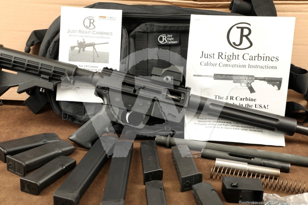 Just Right Carbines Gen 3 .45 ACP & .40 S&W Takedown Model 17″ Rifle AR-15