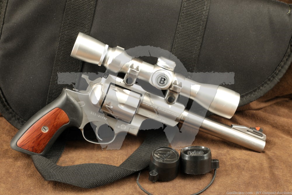 Ruger Super Redhawk Model 05501 44 Rem Mag .44 Magnum Revolver SA/DA Scope