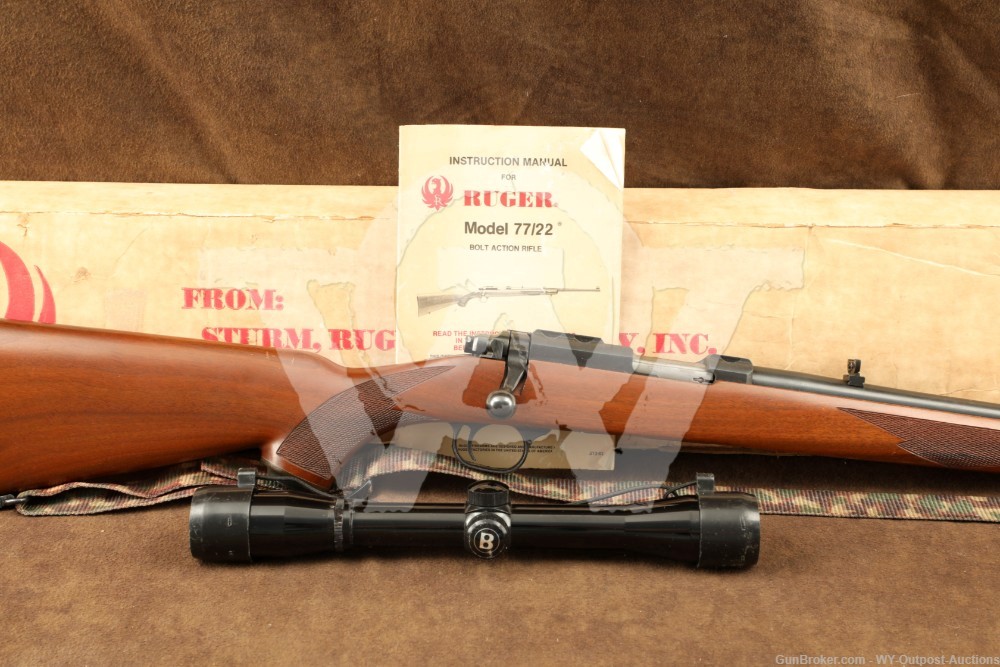 Sturm Ruger M77/22 .22LR 20” Bolt-Action Varmint Hunting Rifle First Year