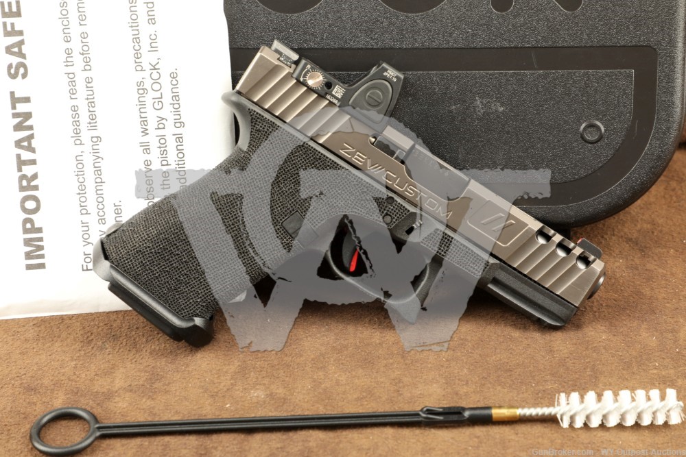 ZevTech Custom Glock 19 G19 9mm 4” Semi-Auto Pistol w/ Trijicon RMR Red Dot
