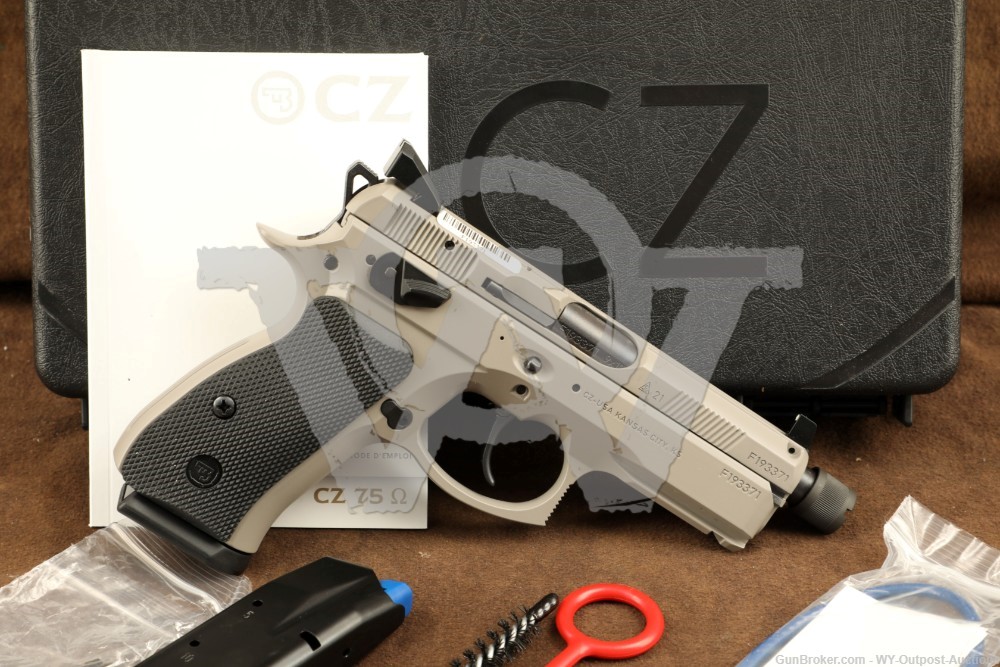 CZ 75 P01 Omega Urban Grey Series SR Suppressor-Ready 9mm Tactical Pistol