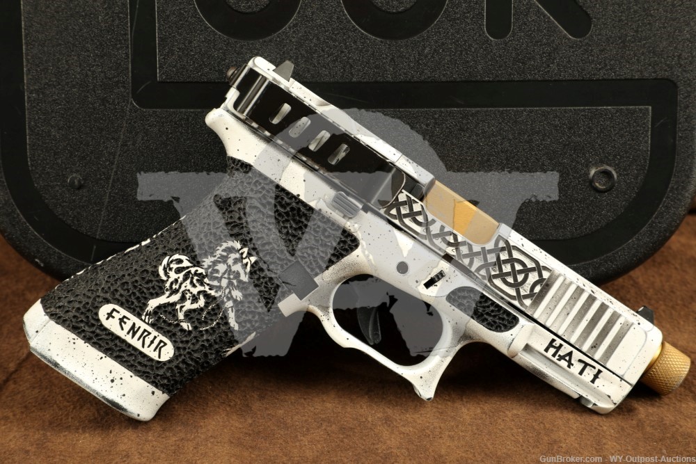 Glock 45 G45 Gen 5 Custom RAGNAROK 9mm 4.5” Semi-Auto Pistol Threaded Gold