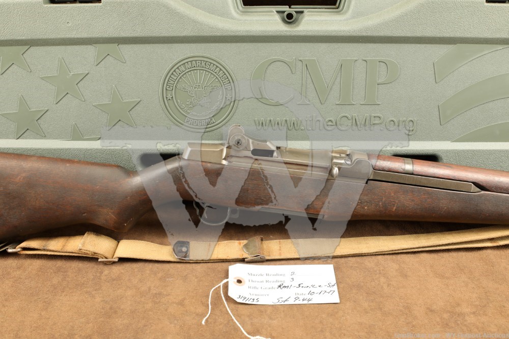 Original WWII Springfield M1 Garand U.S. .30-06 Semi Auto Rifle 1944 C&R