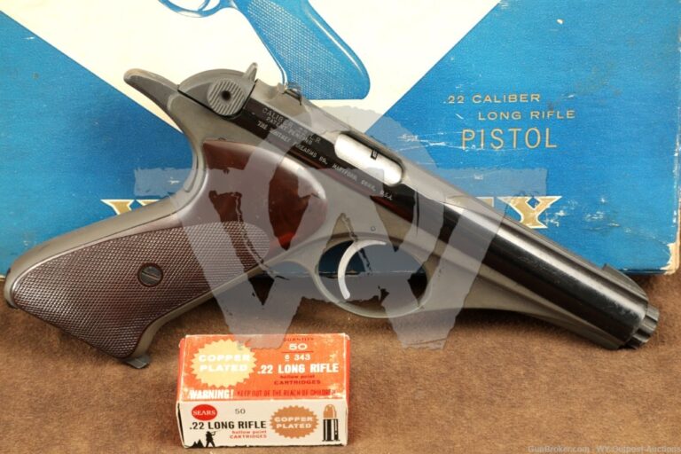 Whitney Wolverine 22 Lr 45 Semi Auto Pistol Blued 1959 Candr Wyoming Outpost Auctions 4542