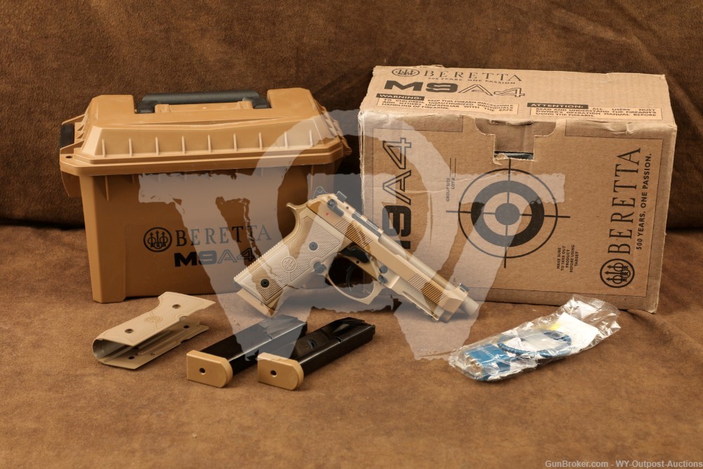Beretta USA M9A4 Full Size FDE 9mm Para 5.1” Semi-Auto Pistol M9 w/ Case