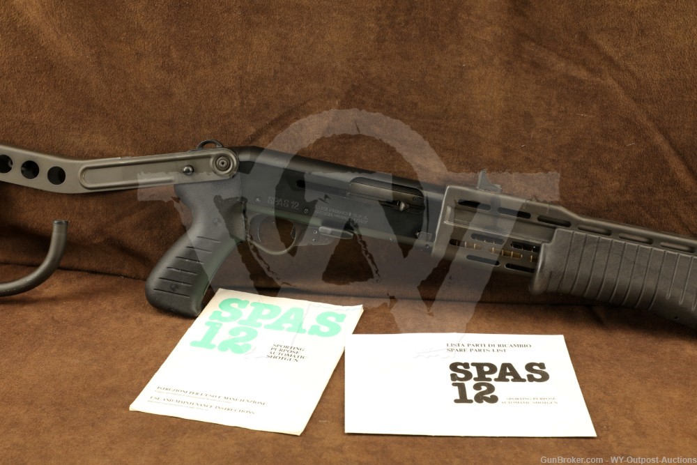 Franchi 12g Semi-Auto/Pump Action SPAS-12 Folding Stock Combat Shotgun 1982
