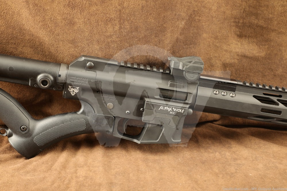 Lone Wolf Alpha Wolf PCC .45 ACP 16″ Semi-Auto Rifle AR Pistol AR-15 Glock
