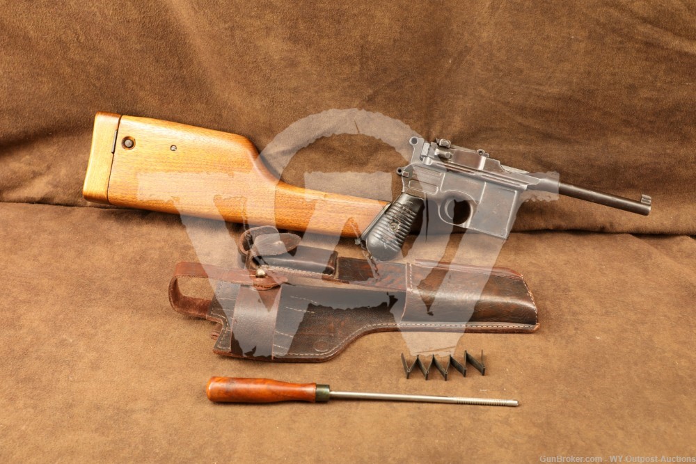 Mauser Pistol C-96 Broomhandle C96 7.63mm 9mm Converted Red Nine