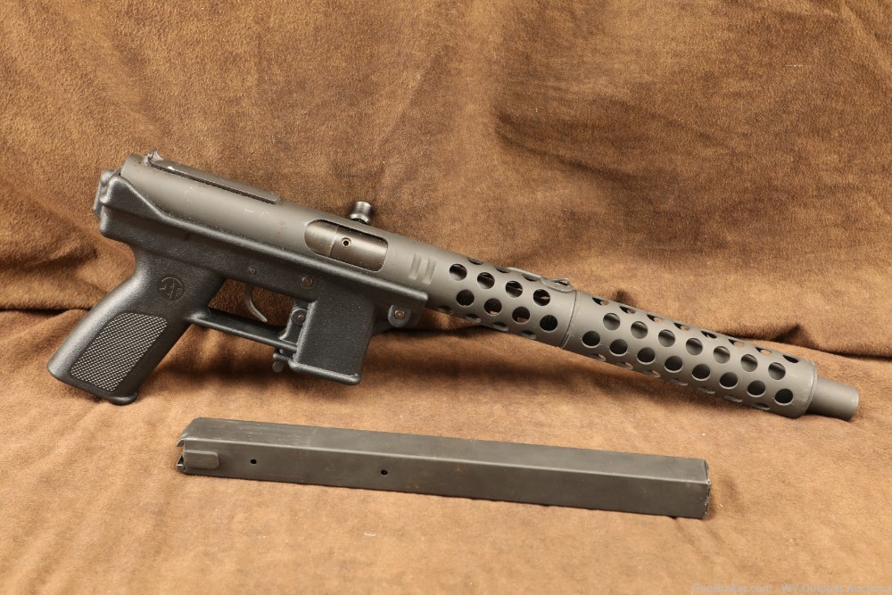 Pre-Ban Intratec Tec-9 9mm 5” AB-10 Pistol 50rd magazine & Shroud Cobray