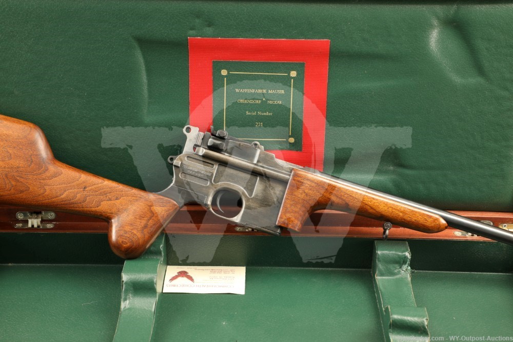 Model of 1930 Waffenfabrik Mauser Oberndorf C96 Broomhandle Carbine 7.63mm