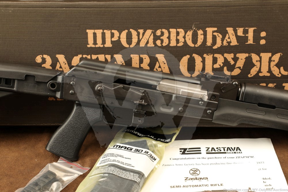 NIB Zastava Serbia ZPAPM70 M-70 7.62X39 16” Semi-Auto Rifle AK-47 AKM w Box