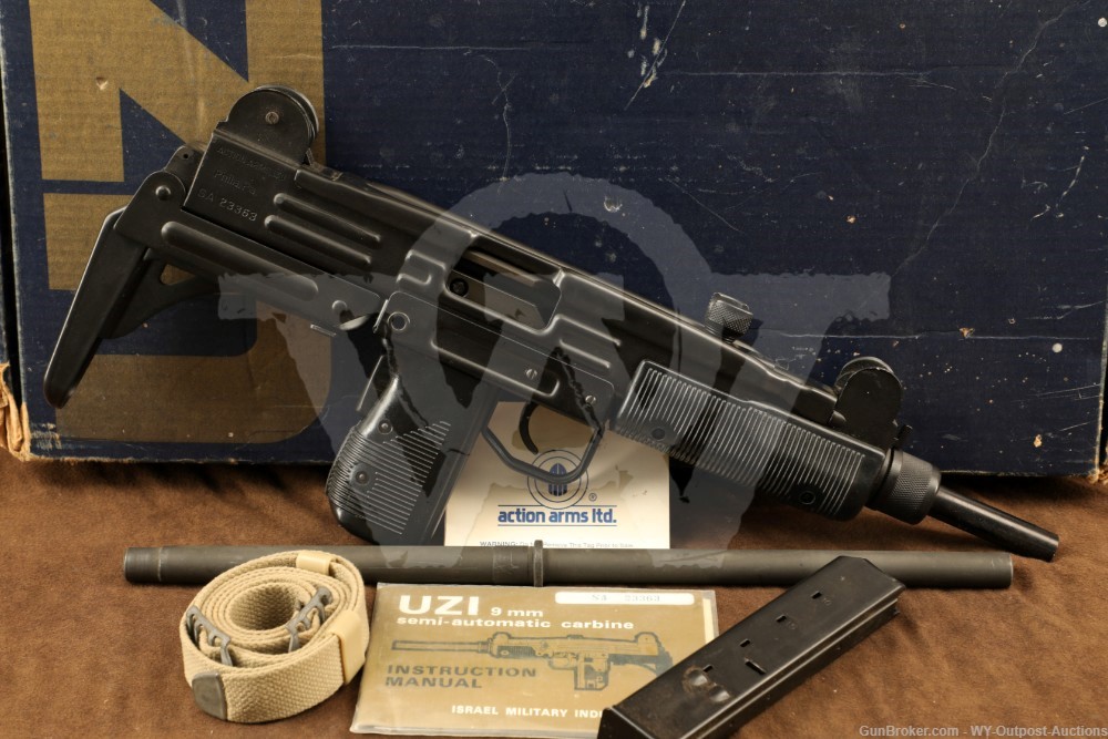 PreBan IMI-Israel Uzi Model A 9mm 16” Semi-Auto Rifle w/ Box & Accessories