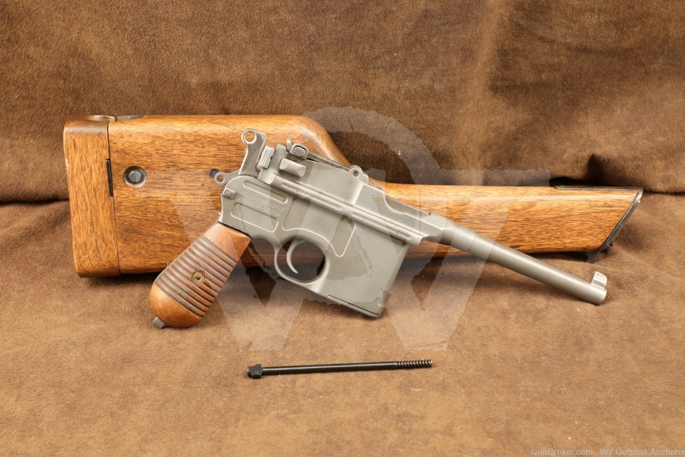 RARE WWII Wehrmacht Mauser C96 7.63mm C&R Pistol w/ Shoulder Stock