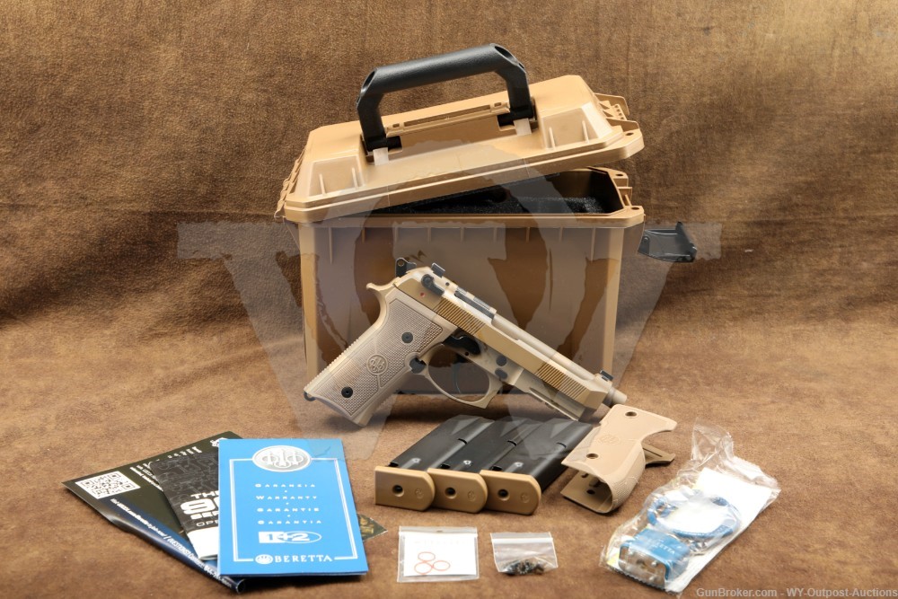 Beretta USA M9A4 Full Size FDE 9mm Para 5.1” Semi-Auto Pistol M9 w/ Case