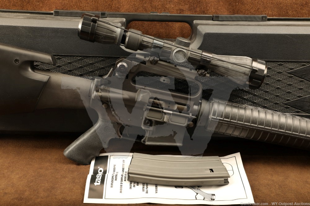 Bushmaster XM15-E2S .223/5.56 20″ Semi-Auto AR-15 Rifle Tasco Scope & Case