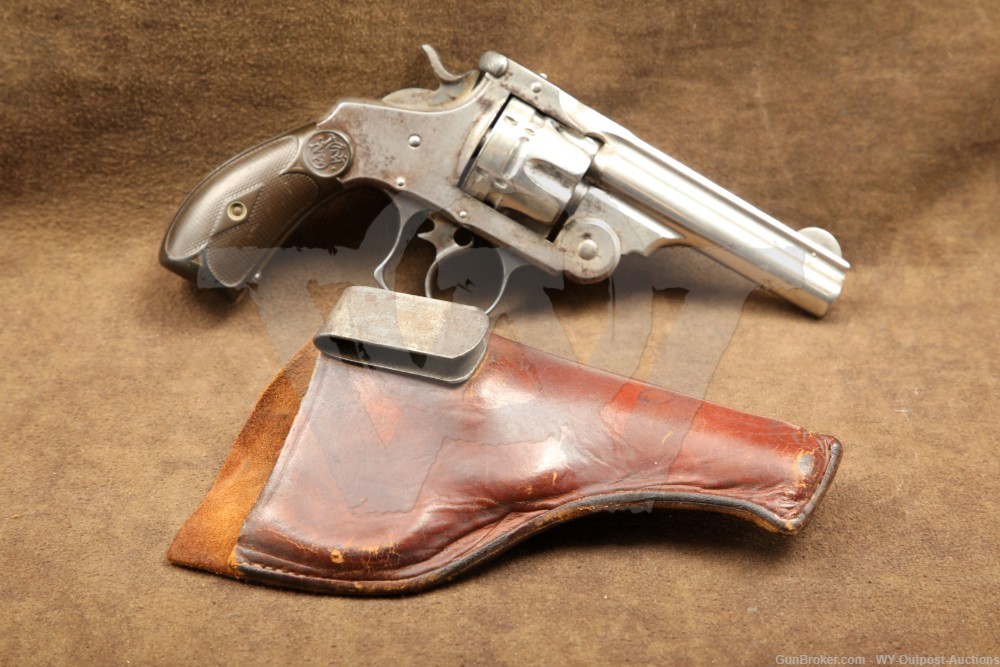 Smith & Wesson S&W 1st Model 44 Russian 4? Revolver Antique 1889 w/ Letter