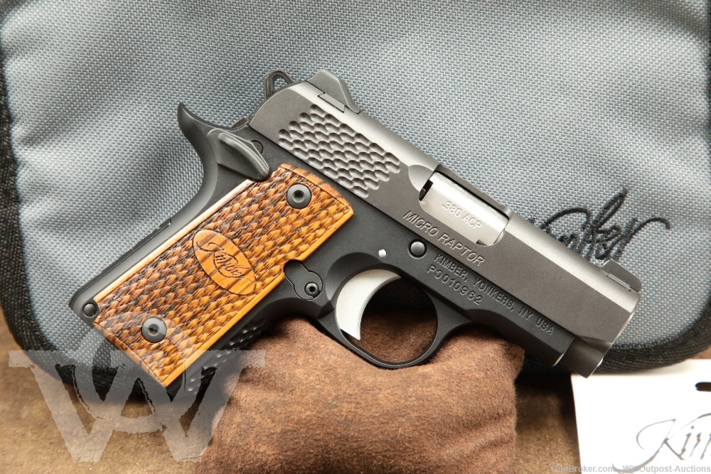 Kimber Custom Shop Micro Raptor .380 ACP 2.75” Pocket Pistol w/ Case