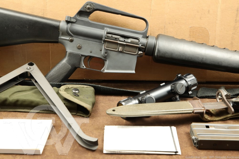Rare Pre-Ban Colt SP1 SP-1 .223 20” Rifle AR-15 1977, Bayonet, Scope