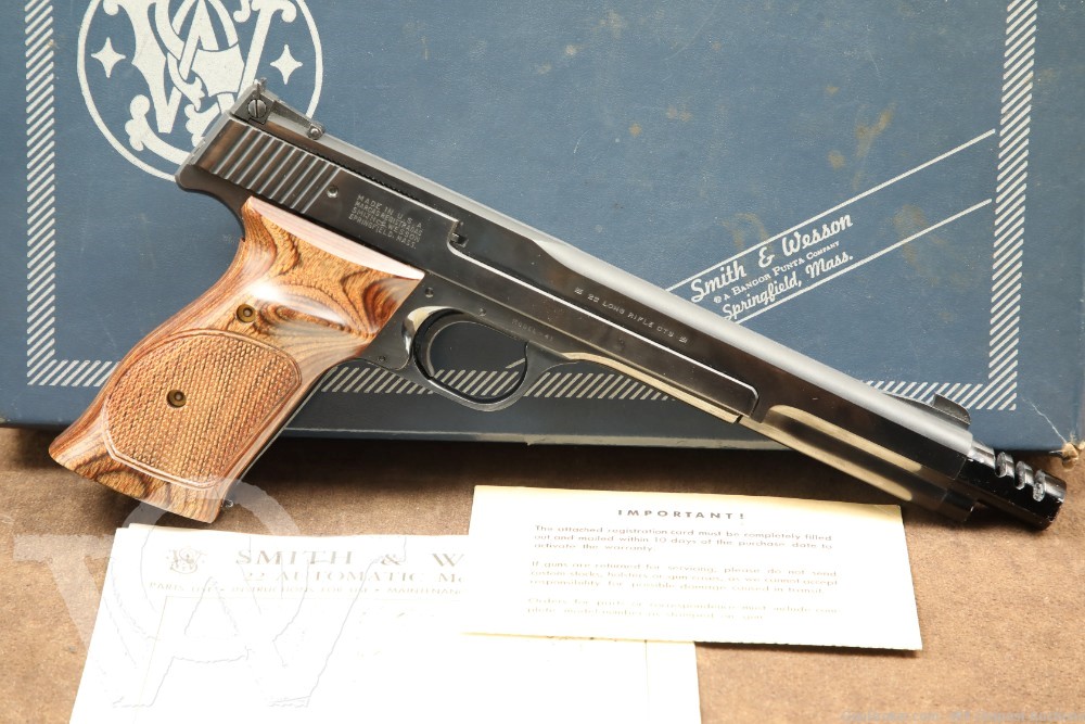 Smith & Wesson S&W Model 41 .22 LR 7″ Semi-Automatic Pistol, MFD 1979-1980