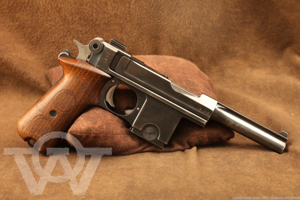 WW1 Belgium Danish Bergmann Brevete Model 1910/21 4” 9mm Largo C&R Pistol