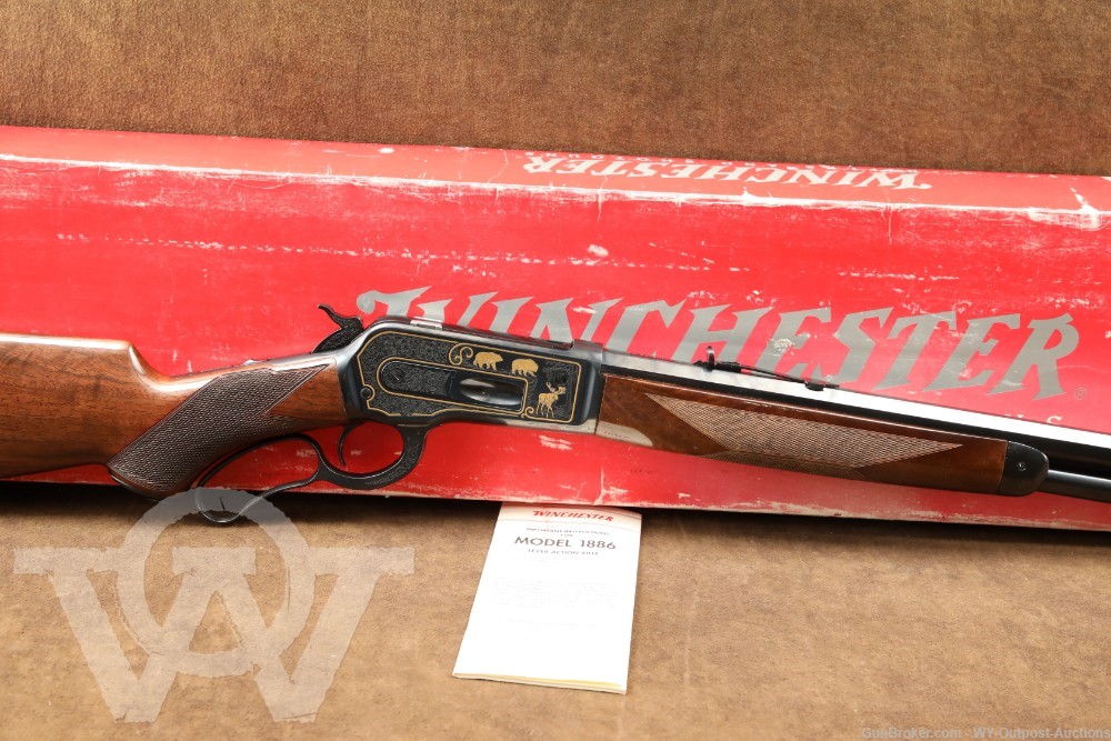 Winchester Miroku Model 1886 .45-70 Gov’t 26? Lever Action Rifle Engraved
