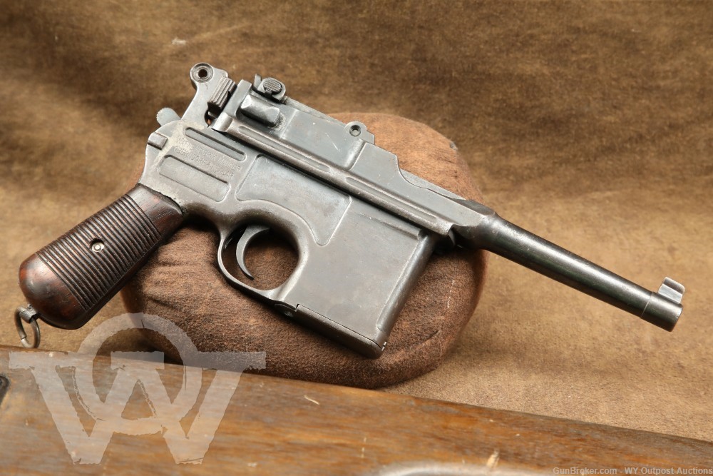 Mauser Post-War Bolo C96 Broomhandle 7.63x25mm Semi-Automatic Pistol, C&R