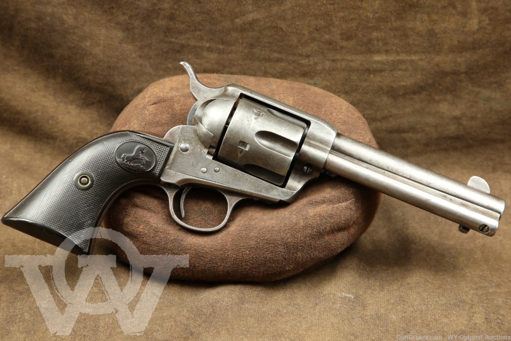 Colt 1st Gen Single Action Army SAA 4.75” .38 WCF Revolver, 1901 C&R