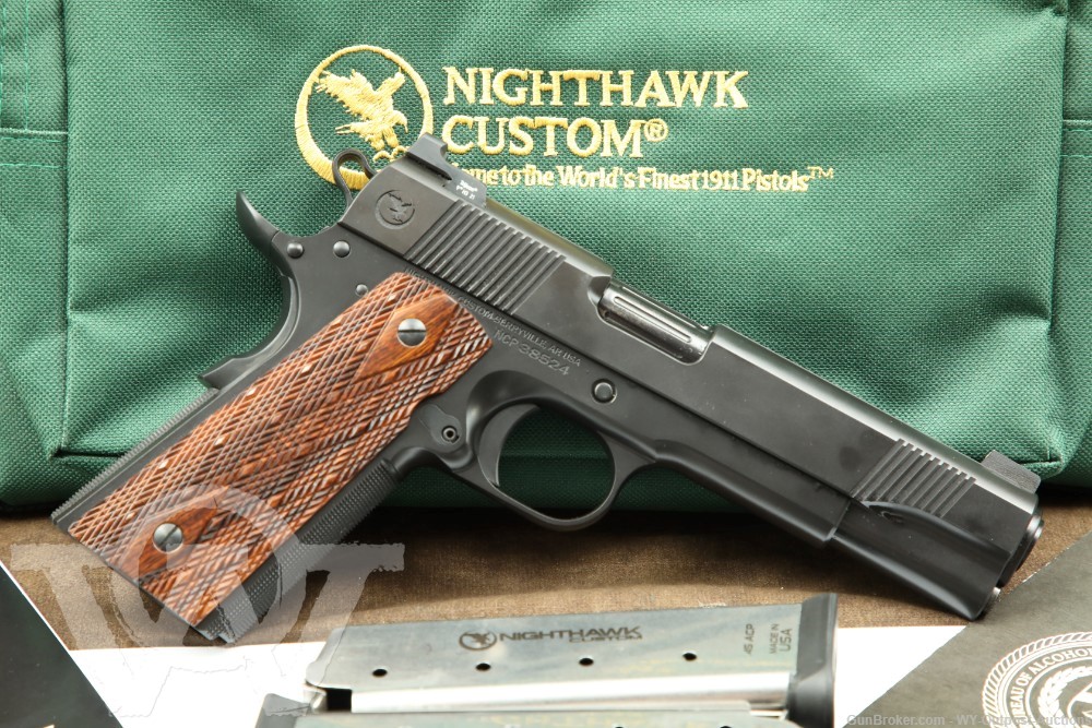 Nighthawk Custom GRP 1911 45 ACP National Match 5” Semi-Auto Pistol