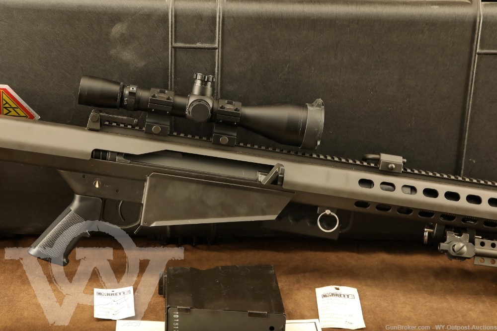 Barrett M82A1 82A1 50 BMG 29” Semi-Auto Sniper Rifle w Case & Scope