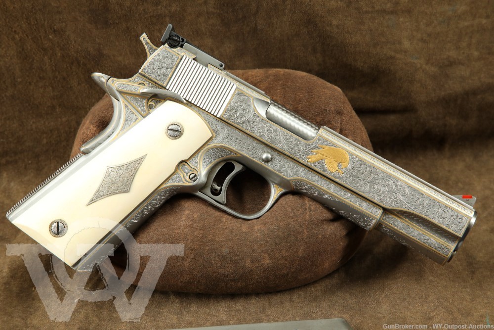 Colt Government Model MKIV 1911 Series 70 .45 ACP Pistol Boucher Engraved