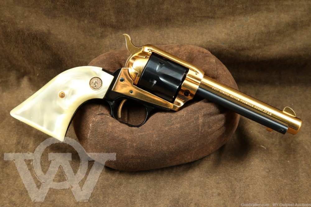Colt Nebraska Centennial Frontier Scout .22 LR 4.75” SA Revolver 1967 C&R