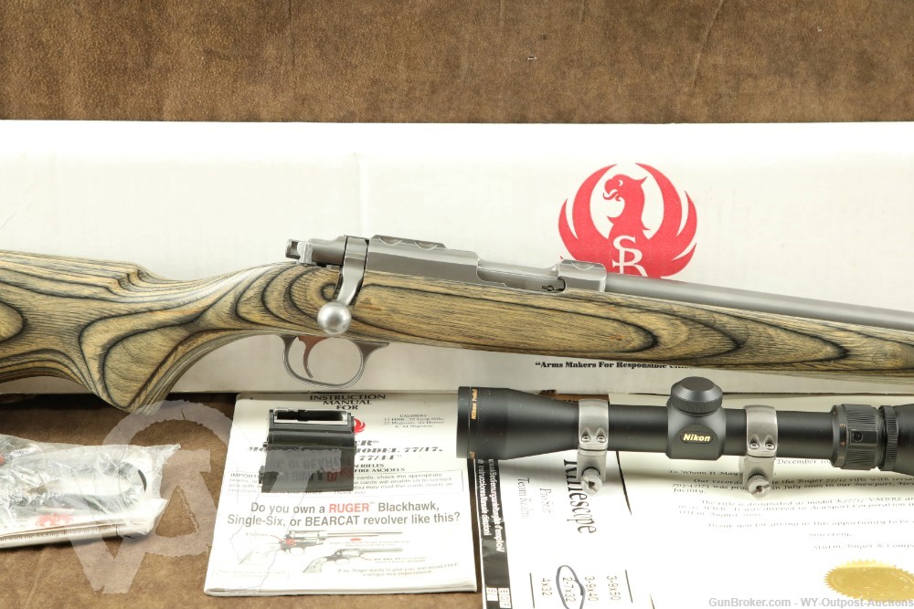 Ruger 77/17 All-Weather Model 07027.17 HMR Bolt-Action Rifle 2005