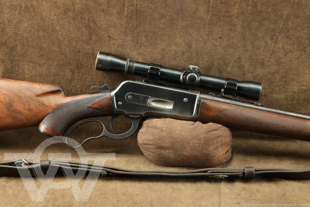 Winchester Model 71 Deluxe (1886) .348 WCF Lever Action Rifle, MFD 1940 C&R