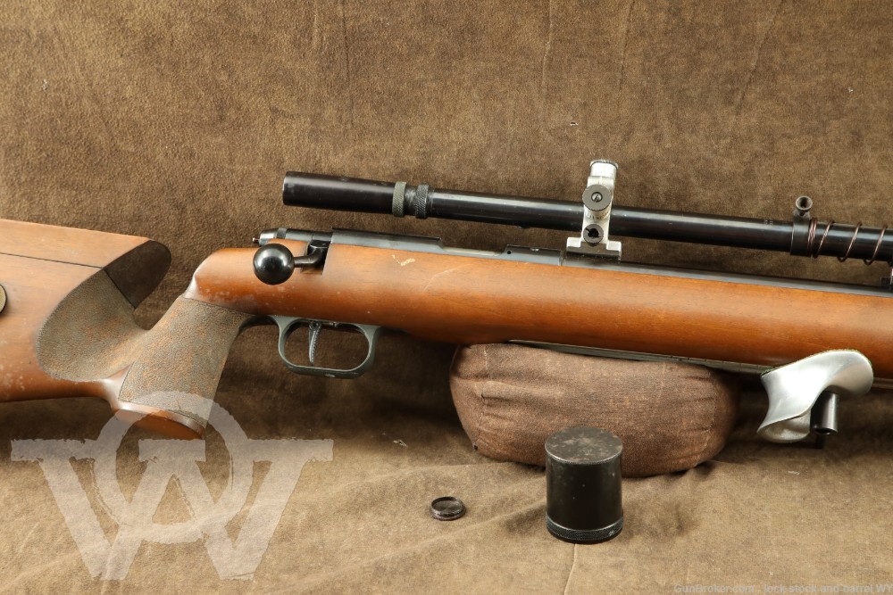 Anschutz Match 54 18MS .22 LR Single Shot Bolt Action Rifle, MFD 1978