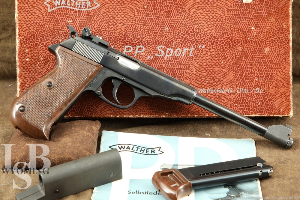German Walther Model PP Sport .22 LR Semi-Auto Pistol w/ Original Box C&R