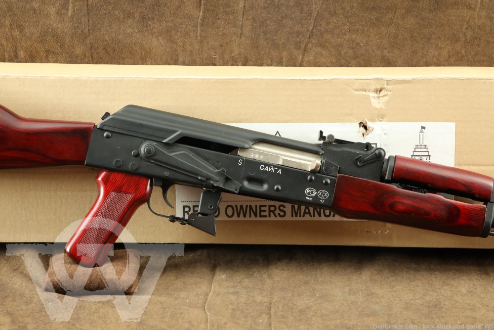 Izhmash Saiga 7.62×39 16” Semi-Auto Rifle Russian AK-47 AKM Red Wood