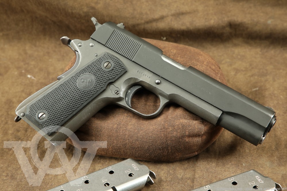 WWII US Colt 1911A1 1911-A1 Commercial/Military Semi-Auto Pistol, 1944 C&R