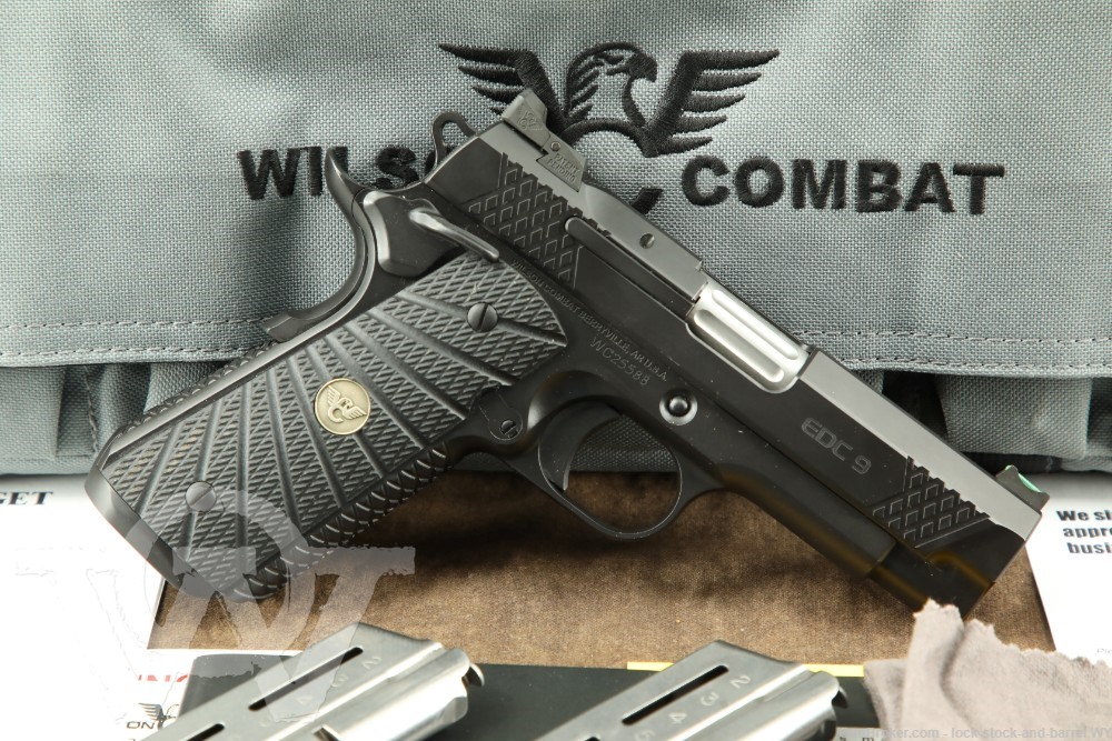 Wilson Combat EDC9 9mm 4” Semi-Auto Pistol w Factory Case 1911 EDC 9