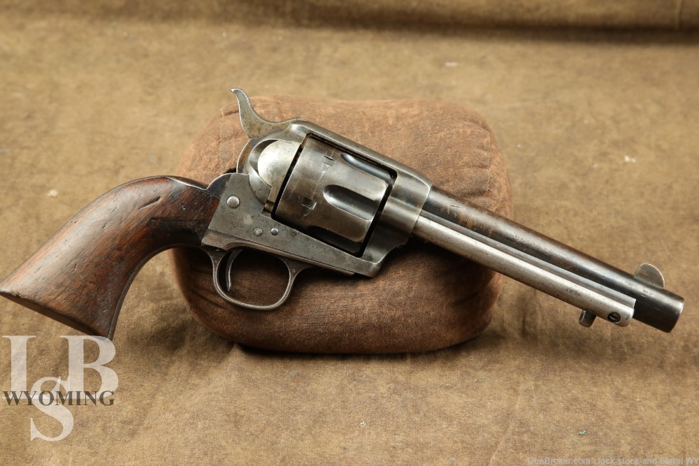 Colt Single Action Army SAA 1873 US Artillery .45 Revolver, 1874 Antique