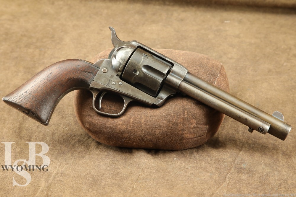 Colt Single Action Army SAA 1873 US Artillery .45 Revolver, 1875 Antique