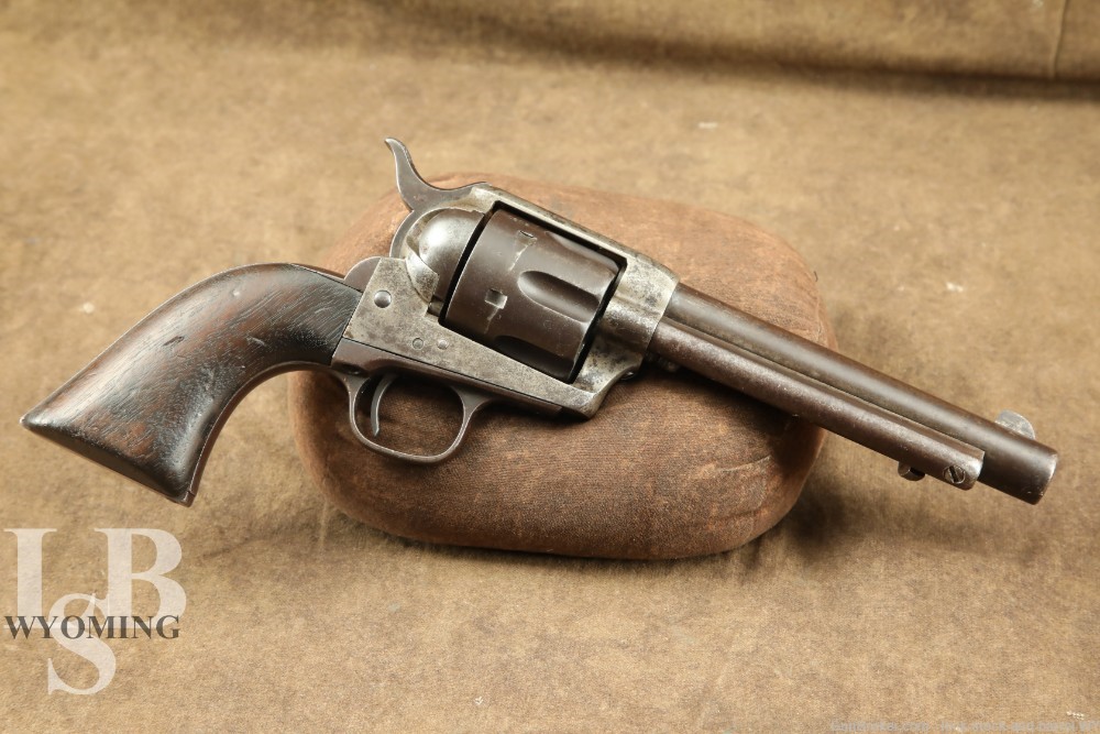 Colt Single Action Army SAA 1873 US Artillery .45 Revolver, 1875 Antique