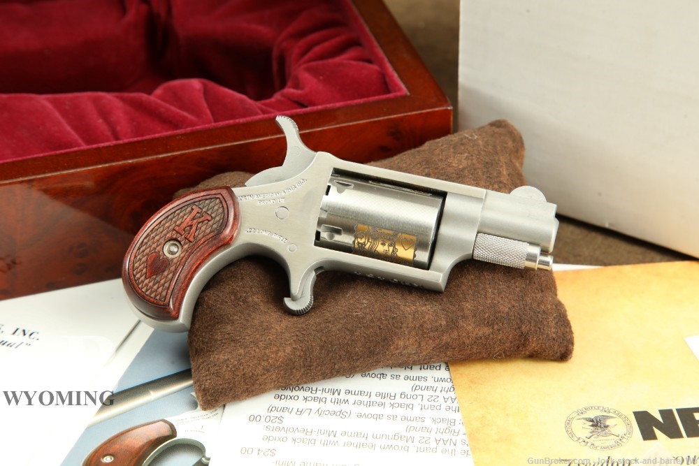 North American Arms NAA King of Hearts .22 LR 5 Shot Mini Revolver 1.2”