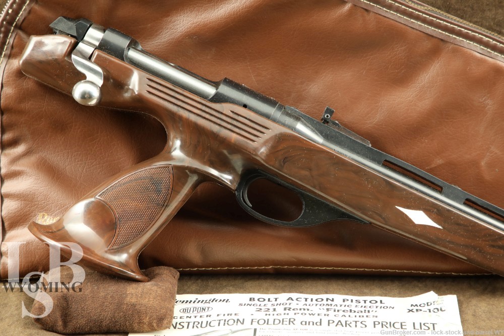 Remington Model XP-100 XP100 FIREBALL 10.75" Single Shot Bolt Pistol