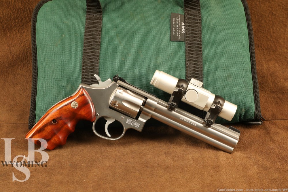Smith & Wesson S&W Model 648 .22 Mag 6" Double Action Revolver 1990