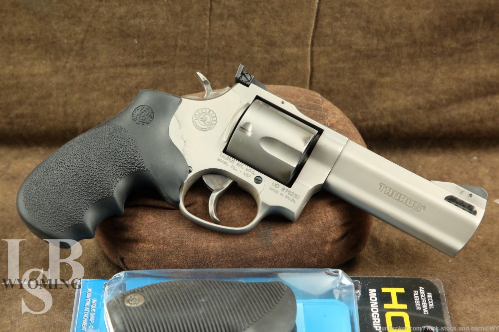 Taurus Titanium .41 Magnum 4” DA/SA Revolver w/ Extra Grips