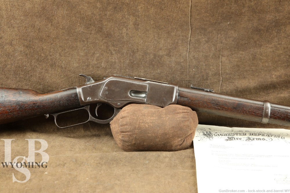 Winchester 1873 3rd Model SRC .44-40 WCF Lever Rifle & Letter, 1899 C&R